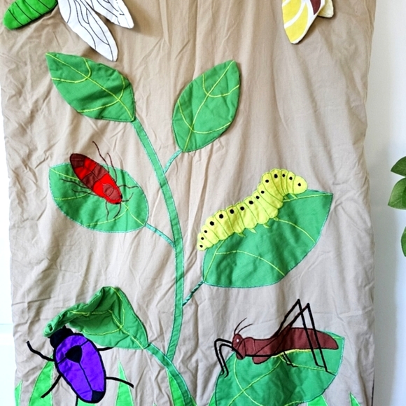 VTG Lillian Vernon Lightweight Indoor Sleeping Bag Children's Cute Bugs Bedding - Picture 7 of 16